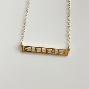 Girlboss Plate Necklace